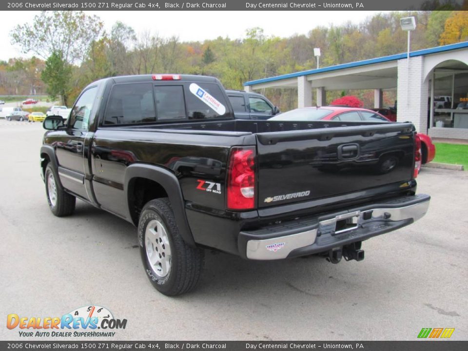 2006 Chevrolet Silverado 1500 Z71 Regular Cab 4x4 Black / Dark Charcoal Photo #4