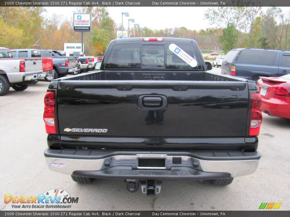 2006 Chevrolet Silverado 1500 Z71 Regular Cab 4x4 Black / Dark Charcoal Photo #5