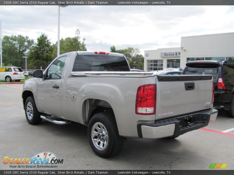 2008 GMC Sierra 1500 Regular Cab Silver Birch Metallic / Dark Titanium Photo #3