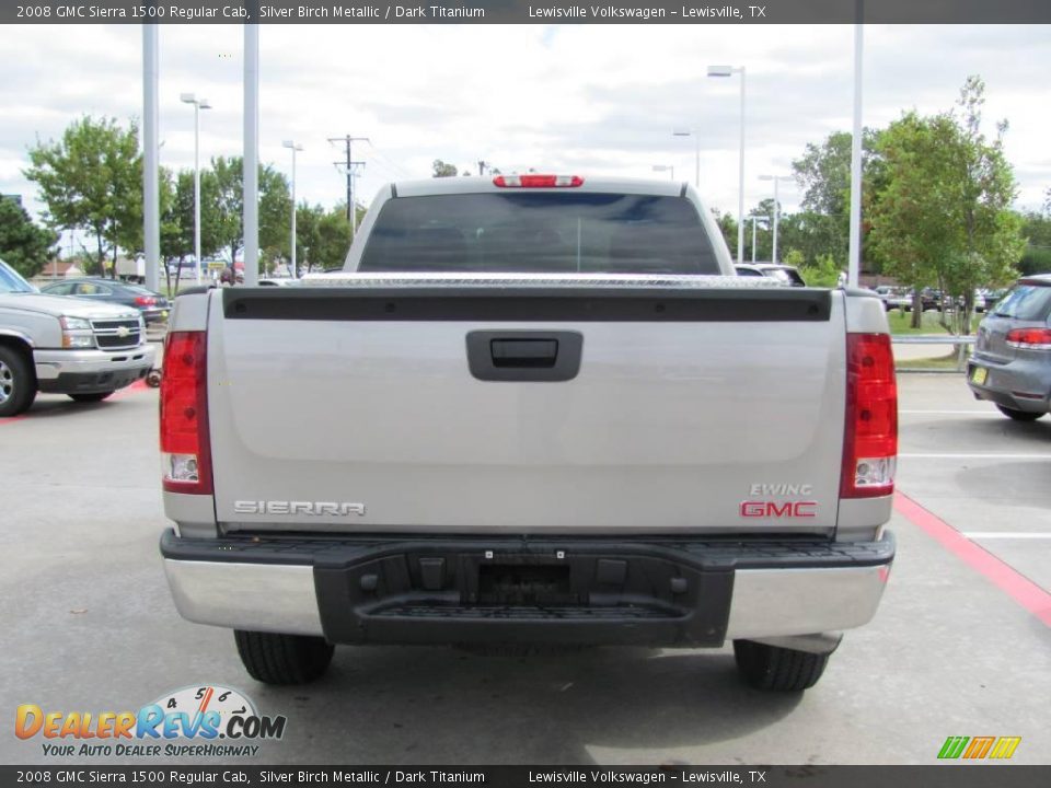 2008 GMC Sierra 1500 Regular Cab Silver Birch Metallic / Dark Titanium Photo #4