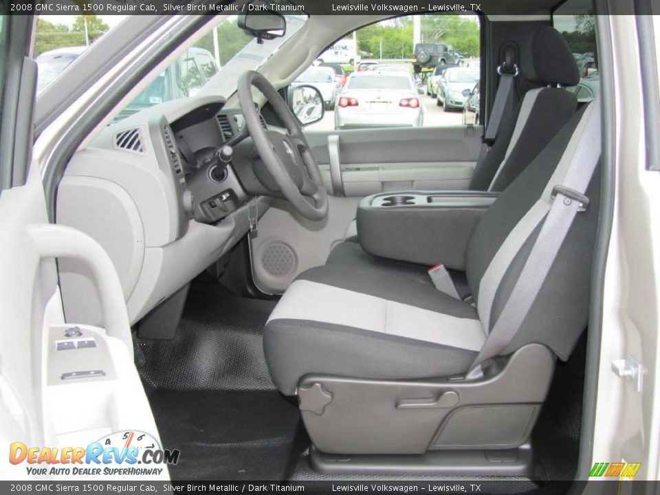 2008 GMC Sierra 1500 Regular Cab Silver Birch Metallic / Dark Titanium Photo #9