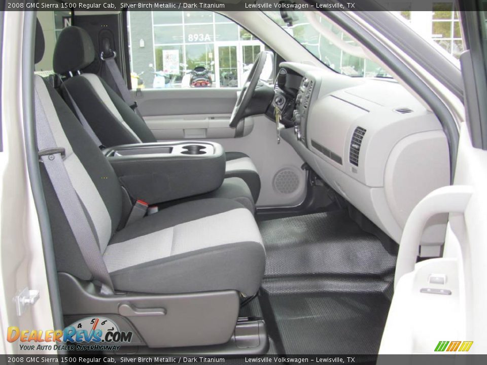 2008 GMC Sierra 1500 Regular Cab Silver Birch Metallic / Dark Titanium Photo #10