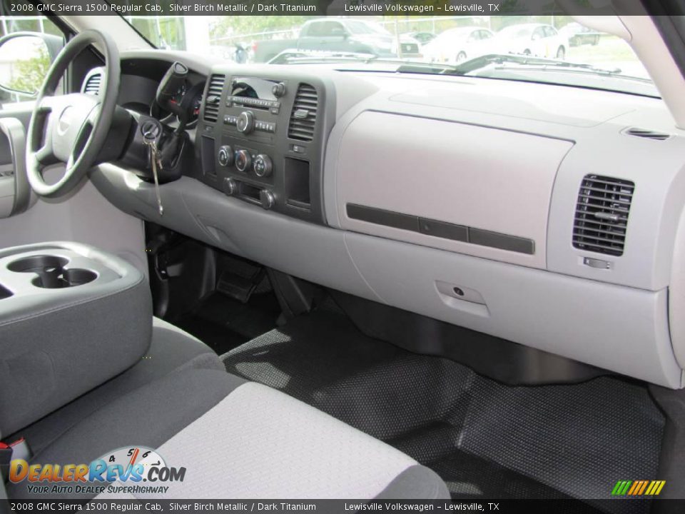 2008 GMC Sierra 1500 Regular Cab Silver Birch Metallic / Dark Titanium Photo #12