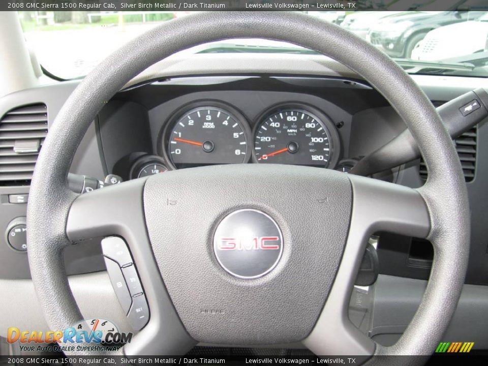 2008 GMC Sierra 1500 Regular Cab Silver Birch Metallic / Dark Titanium Photo #13