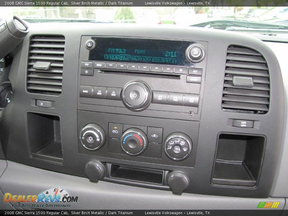 2008 GMC Sierra 1500 Regular Cab Silver Birch Metallic / Dark Titanium Photo #14