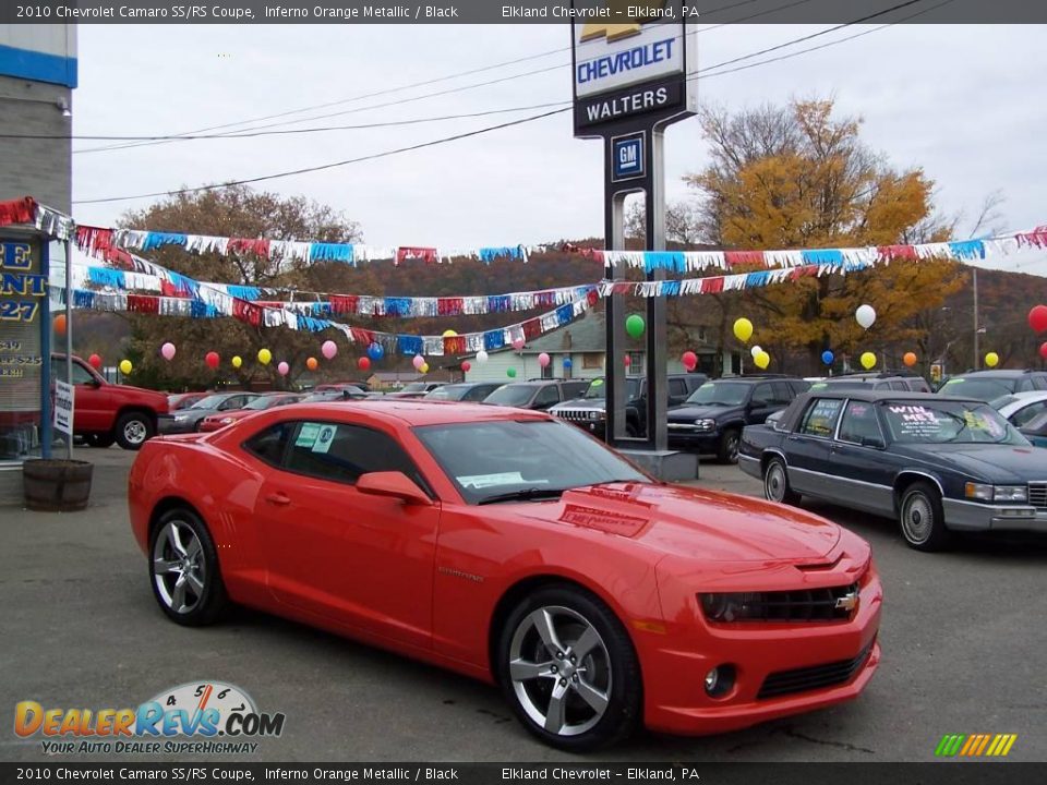 2010 Chevrolet Camaro SS/RS Coupe Inferno Orange Metallic / Black Photo #2