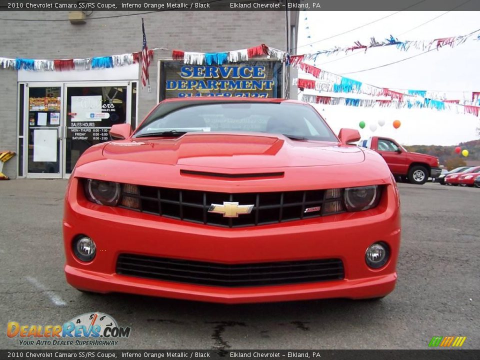2010 Chevrolet Camaro SS/RS Coupe Inferno Orange Metallic / Black Photo #3