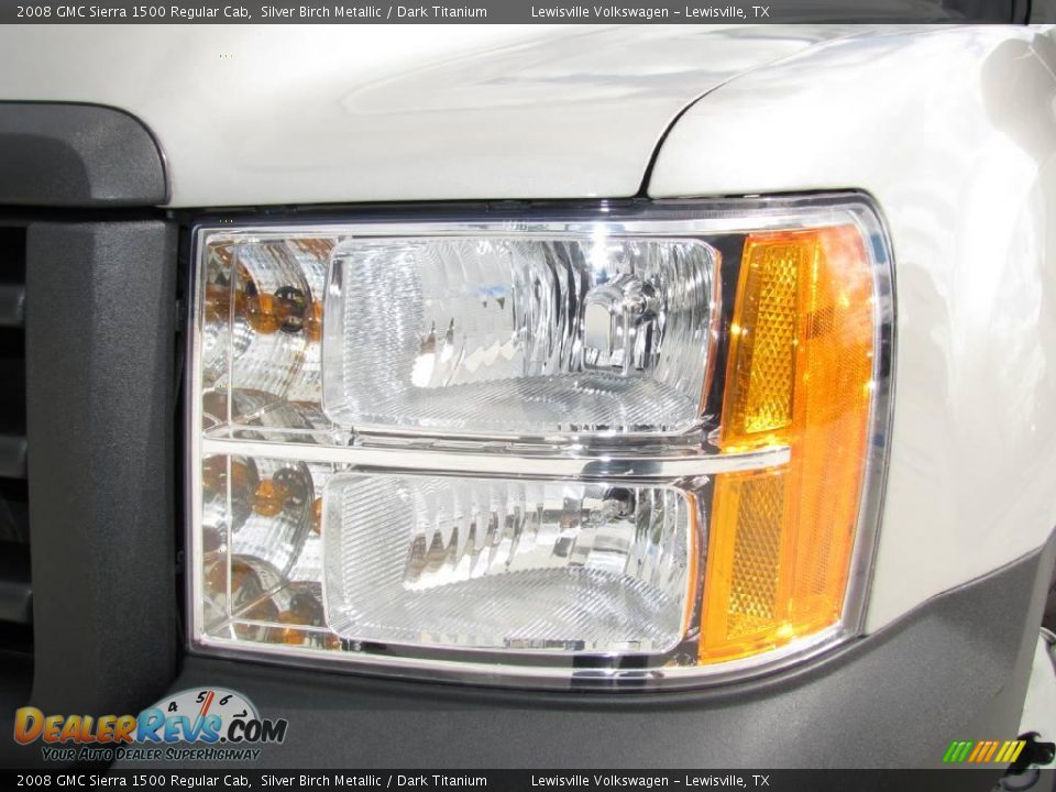 2008 GMC Sierra 1500 Regular Cab Silver Birch Metallic / Dark Titanium Photo #18
