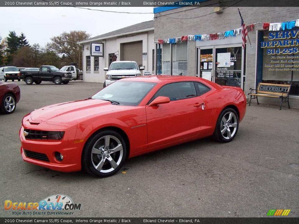 2010 Chevrolet Camaro SS/RS Coupe Inferno Orange Metallic / Black Photo #4
