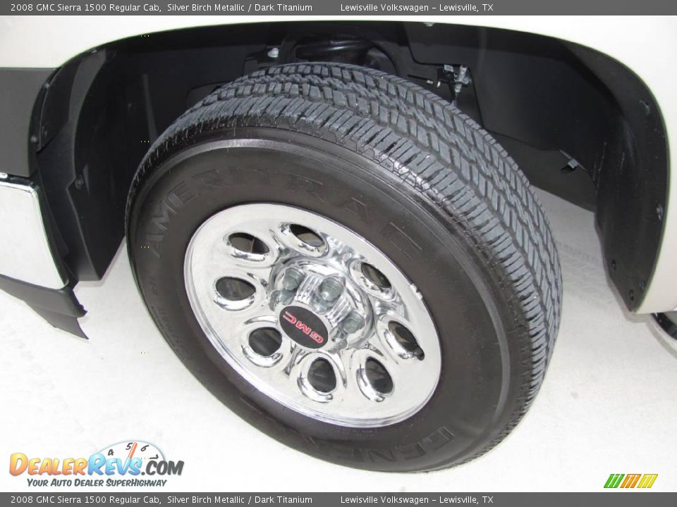 2008 GMC Sierra 1500 Regular Cab Silver Birch Metallic / Dark Titanium Photo #19