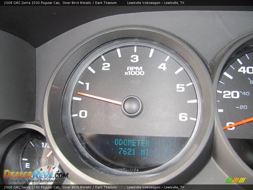 2008 GMC Sierra 1500 Regular Cab Silver Birch Metallic / Dark Titanium Photo #20