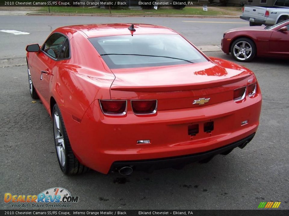 2010 Chevrolet Camaro SS/RS Coupe Inferno Orange Metallic / Black Photo #6