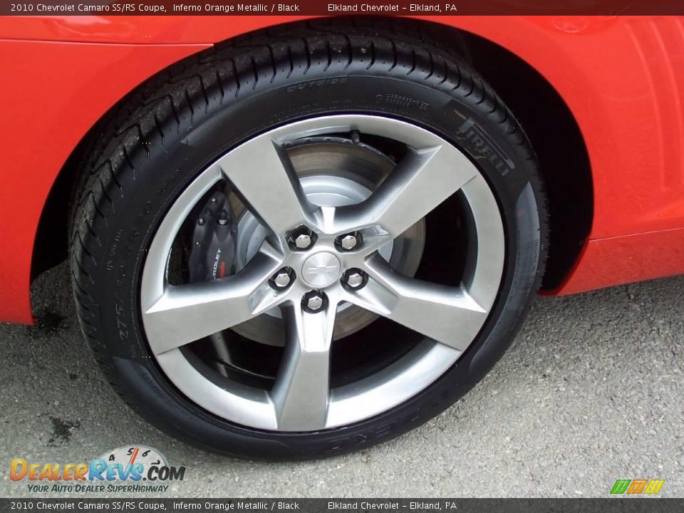 2010 Chevrolet Camaro SS/RS Coupe Inferno Orange Metallic / Black Photo #9