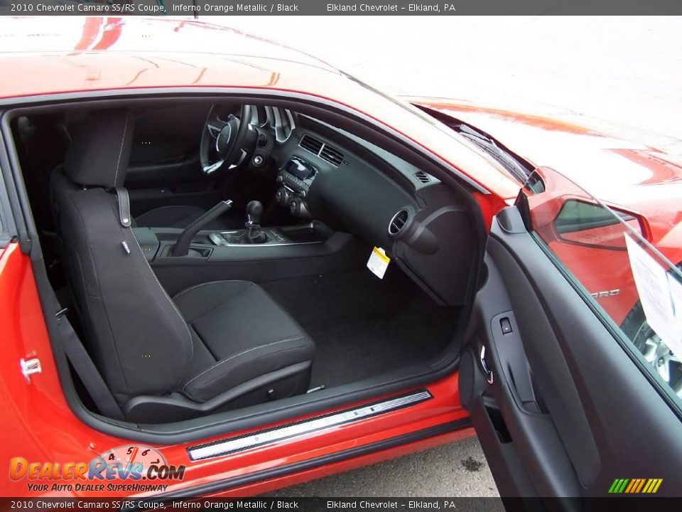 2010 Chevrolet Camaro SS/RS Coupe Inferno Orange Metallic / Black Photo #10