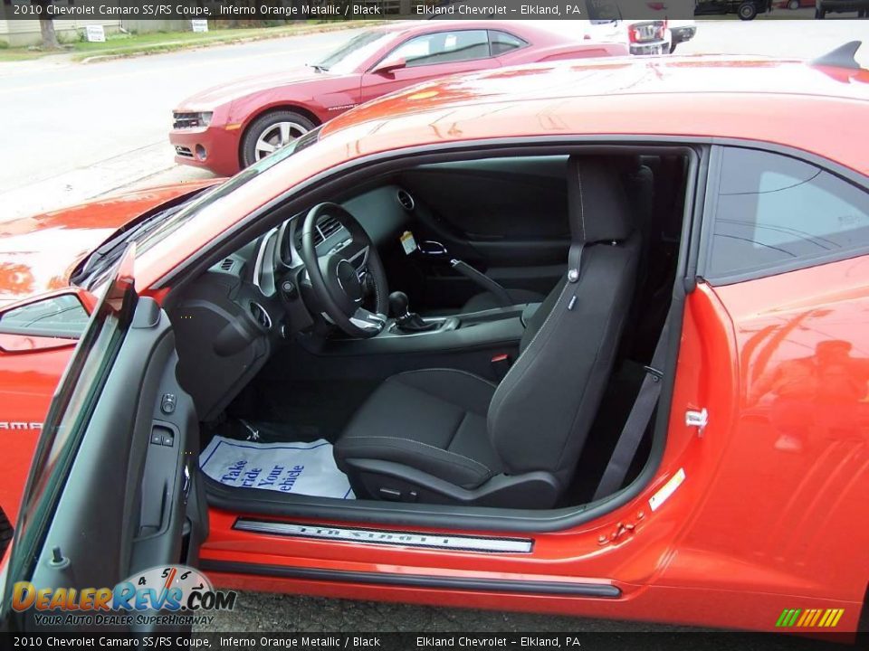 2010 Chevrolet Camaro SS/RS Coupe Inferno Orange Metallic / Black Photo #19