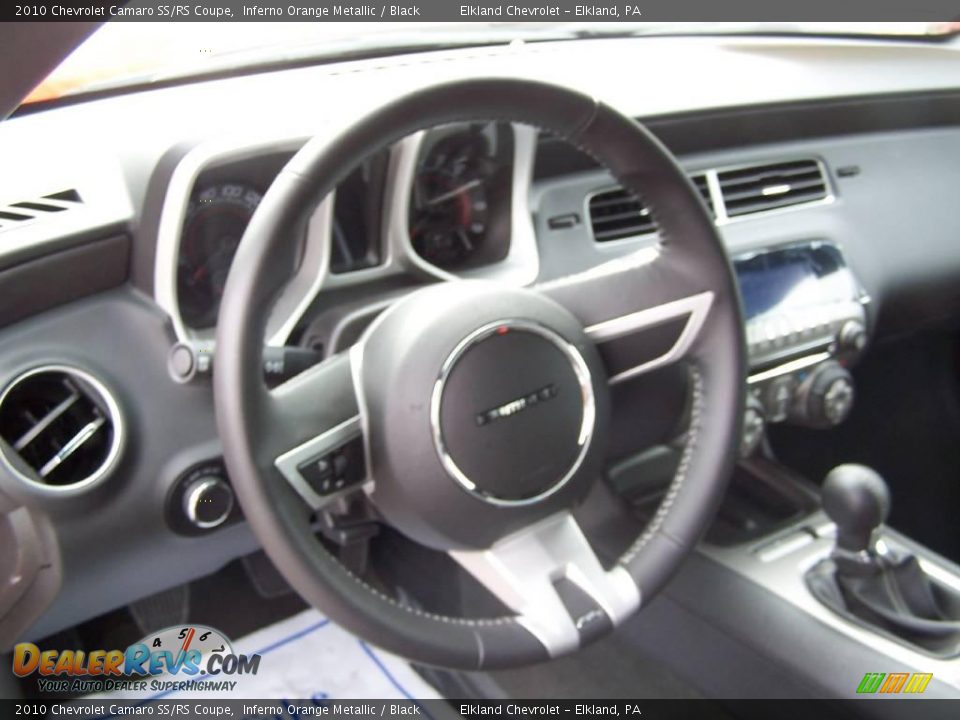 2010 Chevrolet Camaro SS/RS Coupe Inferno Orange Metallic / Black Photo #20