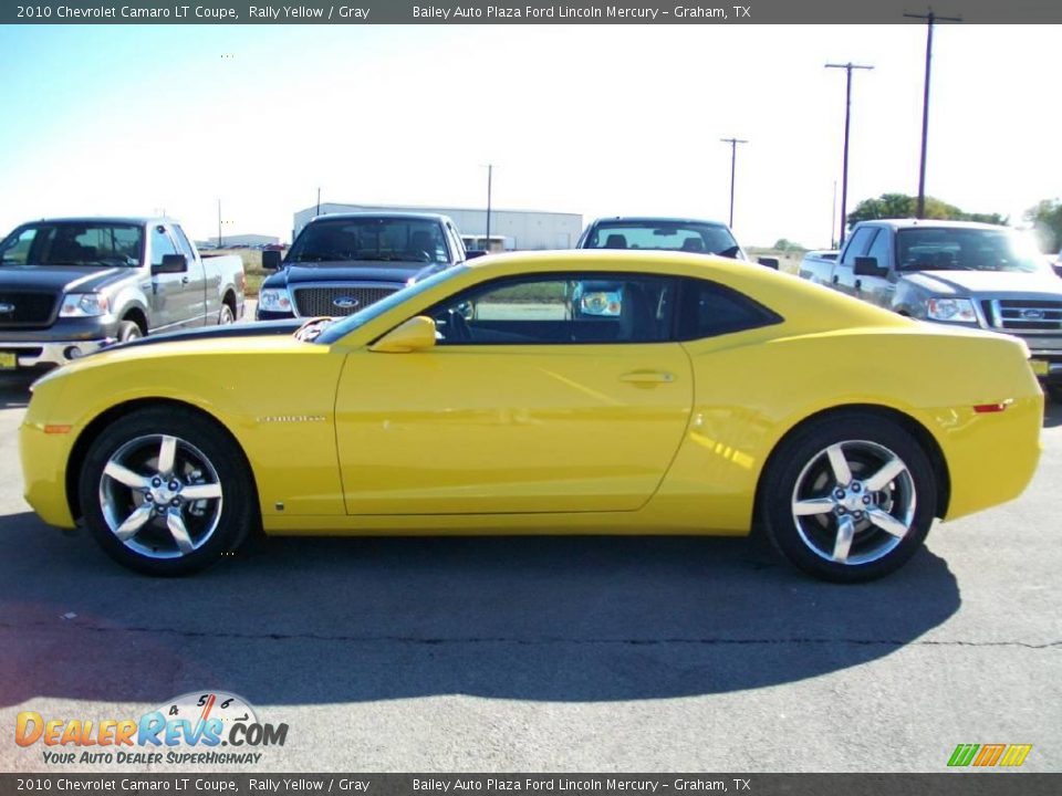 2010 Chevrolet Camaro LT Coupe Rally Yellow / Gray Photo #2