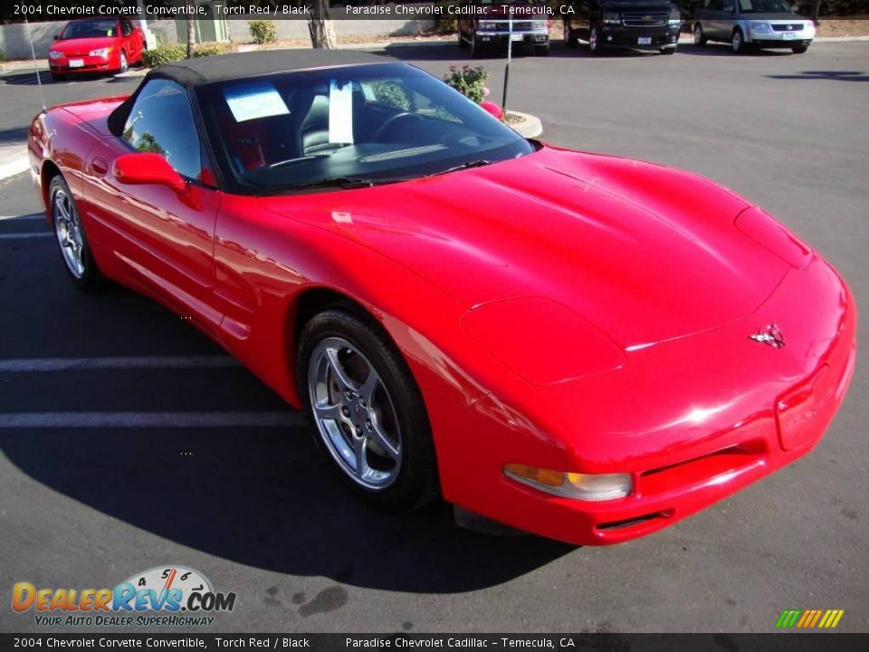2004 Chevrolet Corvette Convertible Torch Red / Black Photo #4