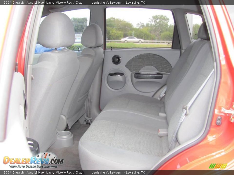 2004 Chevrolet Aveo LS Hatchback Victory Red / Gray Photo #12