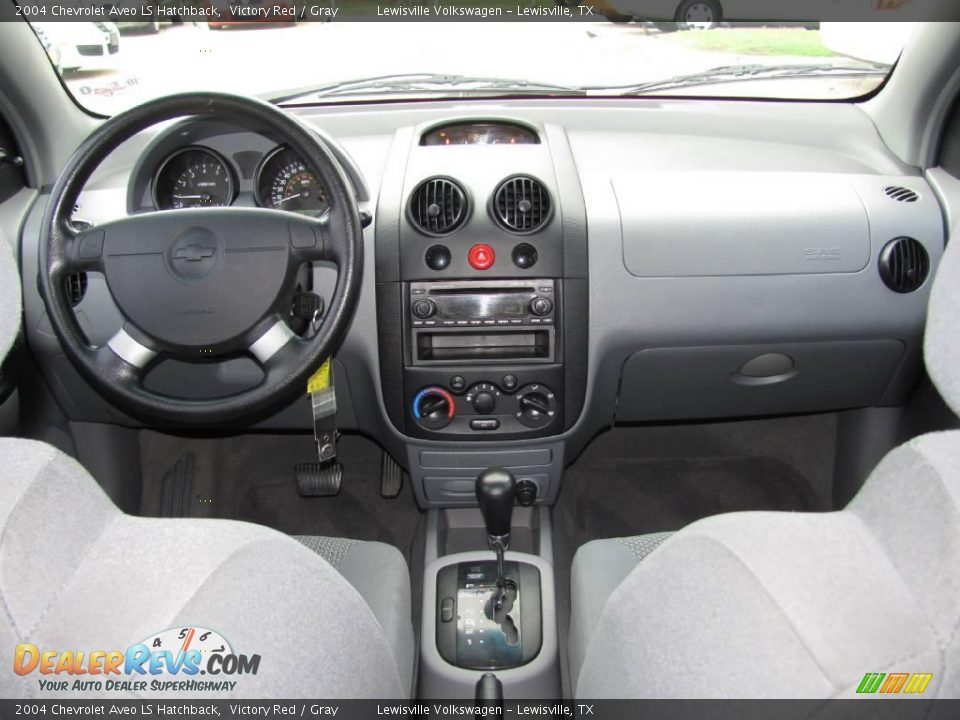 2004 Chevrolet Aveo LS Hatchback Victory Red / Gray Photo #13