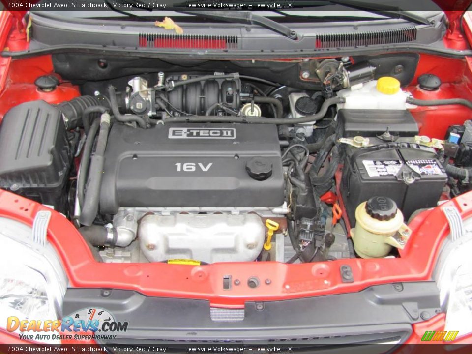 2004 Chevrolet Aveo LS Hatchback Victory Red / Gray Photo #17