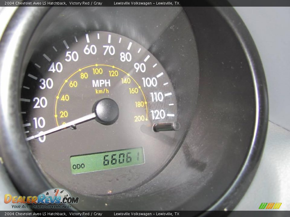 2004 Chevrolet Aveo LS Hatchback Victory Red / Gray Photo #20