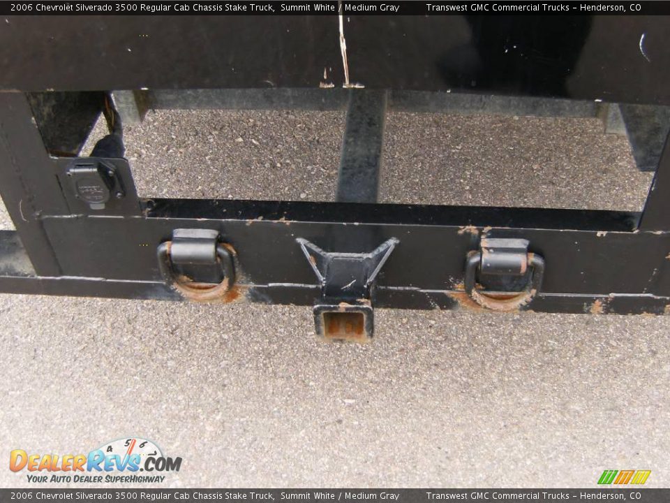2006 Chevrolet Silverado 3500 Regular Cab Chassis Stake Truck Summit White / Medium Gray Photo #8