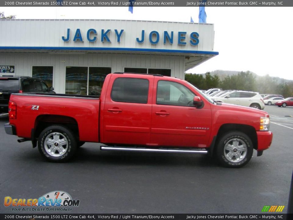 2008 Chevrolet Silverado 1500 LTZ Crew Cab 4x4 Victory Red / Light Titanium/Ebony Accents Photo #1
