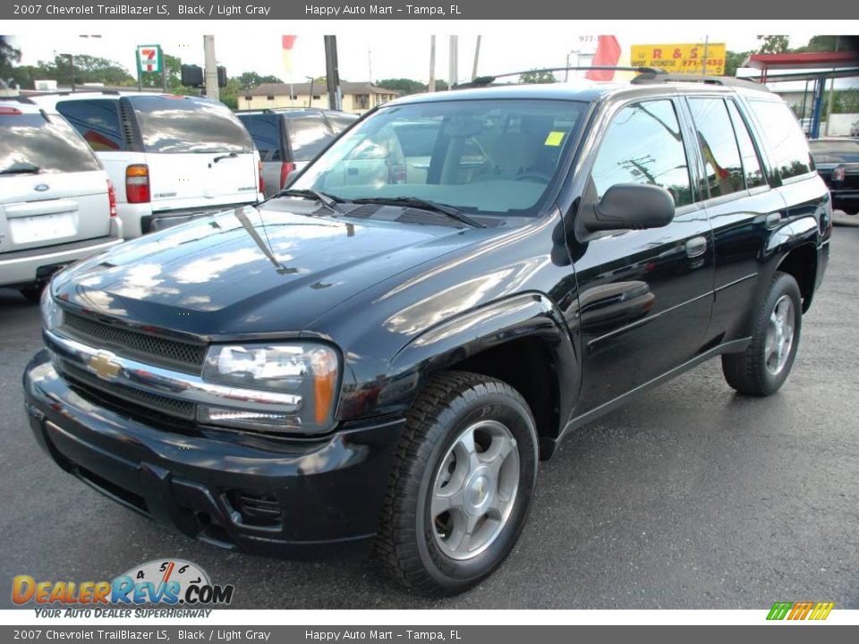 2007 Chevrolet TrailBlazer LS Black / Light Gray Photo #1