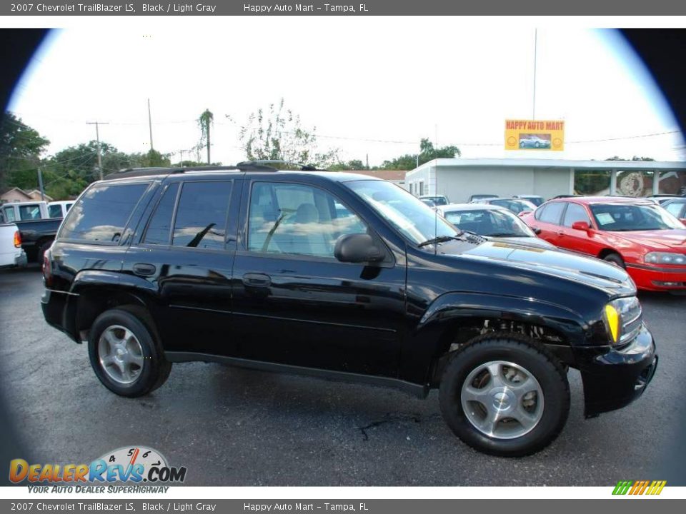 2007 Chevrolet TrailBlazer LS Black / Light Gray Photo #2