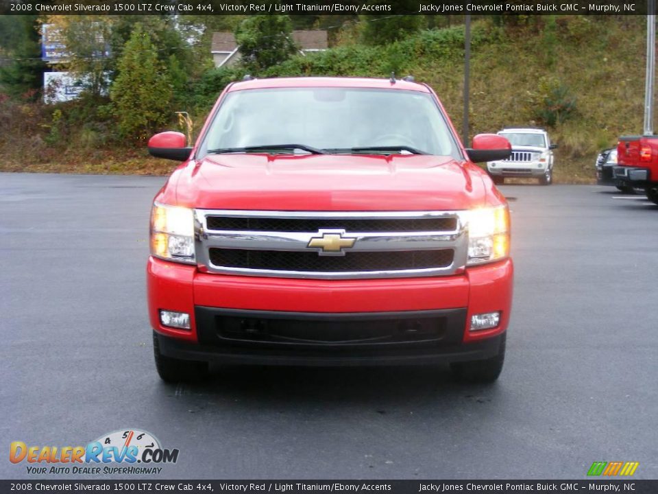2008 Chevrolet Silverado 1500 LTZ Crew Cab 4x4 Victory Red / Light Titanium/Ebony Accents Photo #11