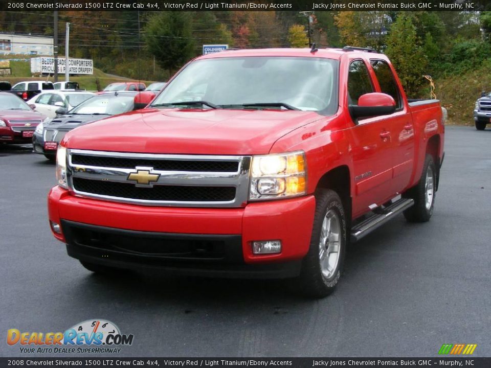 2008 Chevrolet Silverado 1500 LTZ Crew Cab 4x4 Victory Red / Light Titanium/Ebony Accents Photo #12
