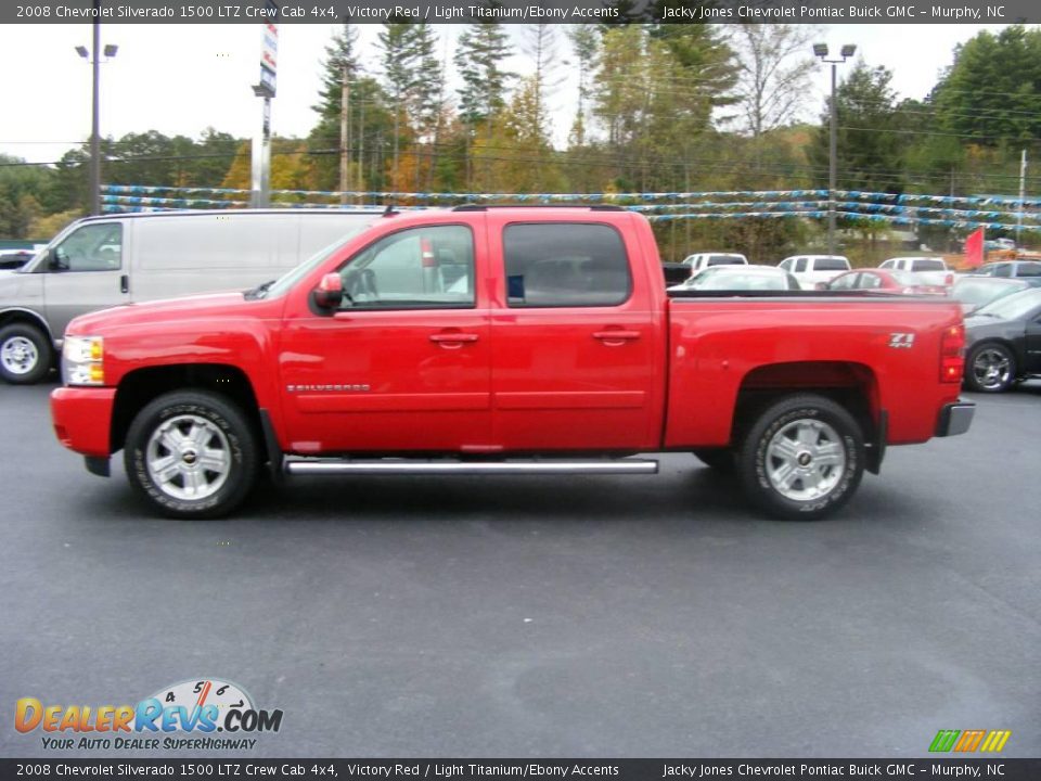 2008 Chevrolet Silverado 1500 LTZ Crew Cab 4x4 Victory Red / Light Titanium/Ebony Accents Photo #13