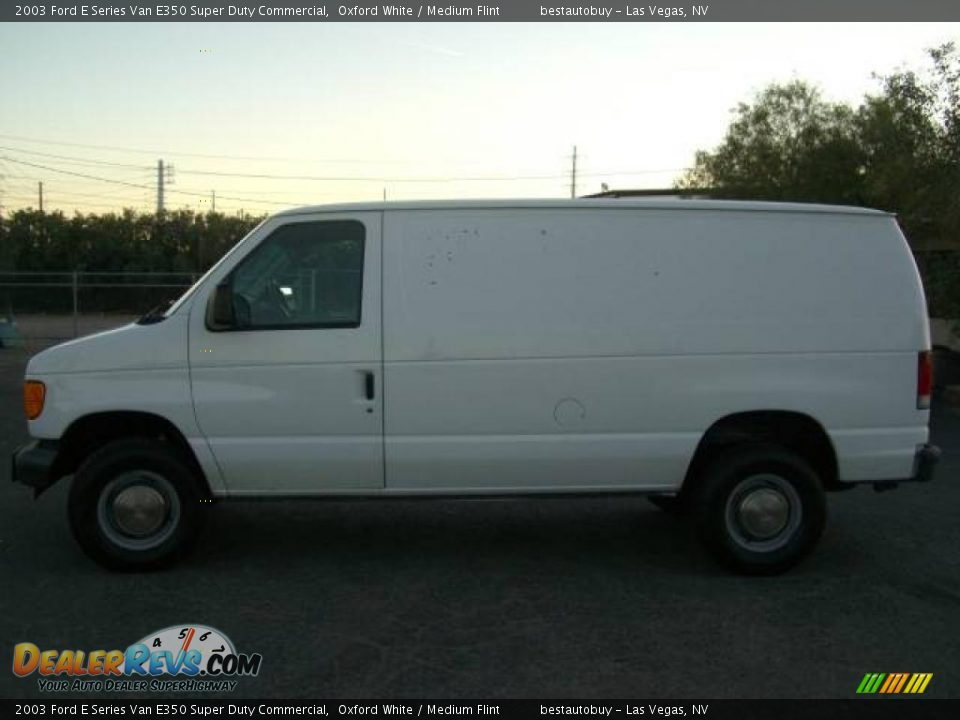 2003 Ford E Series Van E350 Super Duty Commercial Oxford White / Medium Flint Photo #1