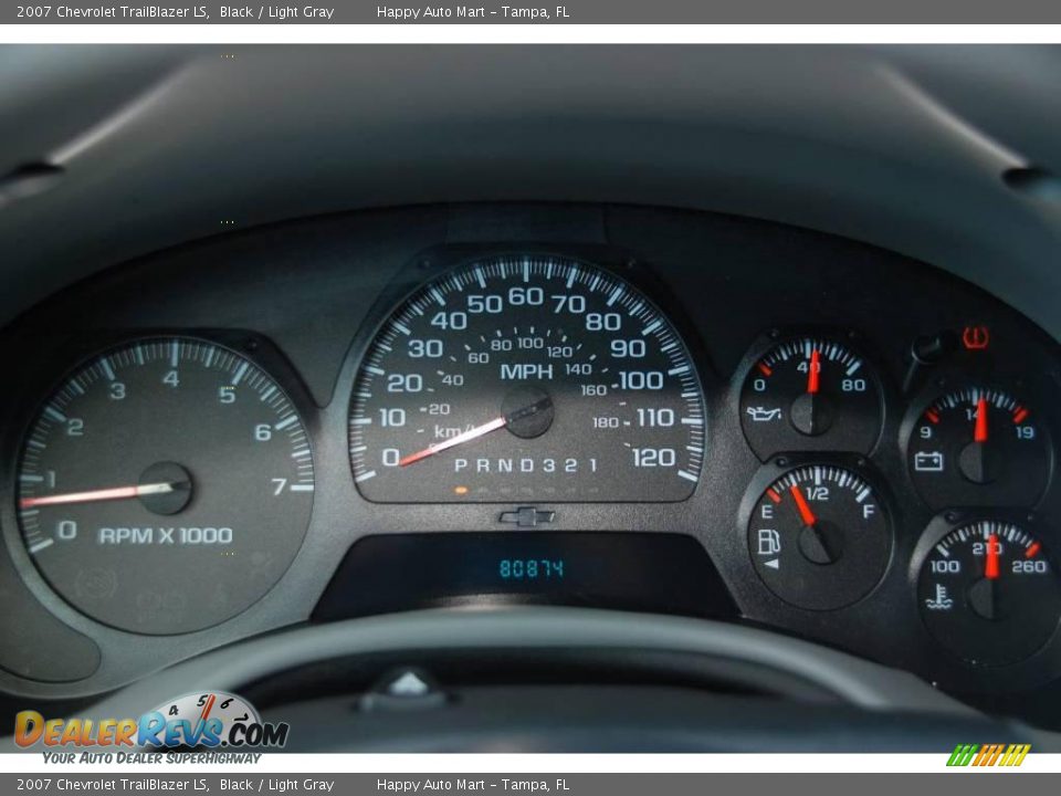 2007 Chevrolet TrailBlazer LS Black / Light Gray Photo #11
