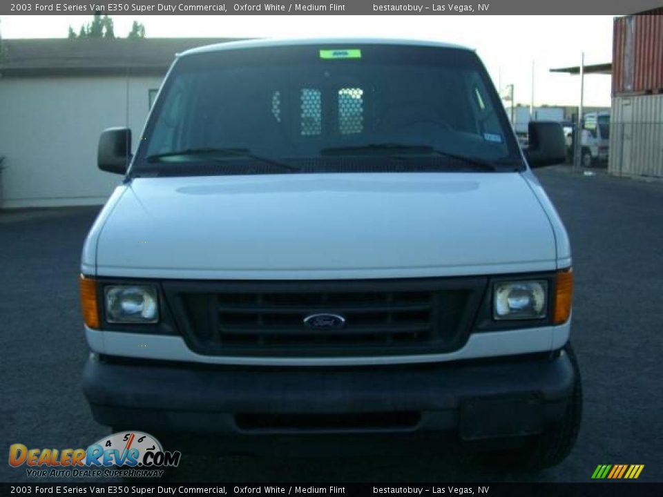 2003 Ford E Series Van E350 Super Duty Commercial Oxford White / Medium Flint Photo #3