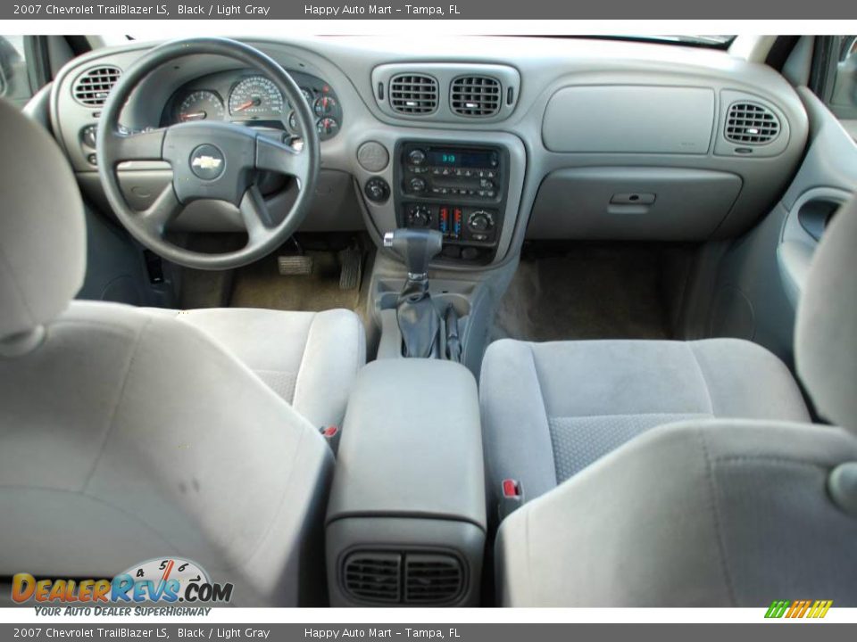 2007 Chevrolet TrailBlazer LS Black / Light Gray Photo #12
