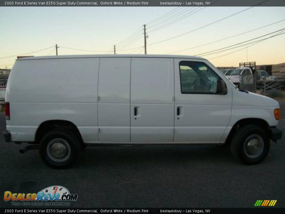 2003 Ford E Series Van E350 Super Duty Commercial Oxford White / Medium Flint Photo #5