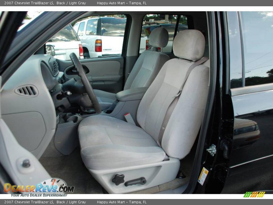 2007 Chevrolet TrailBlazer LS Black / Light Gray Photo #14