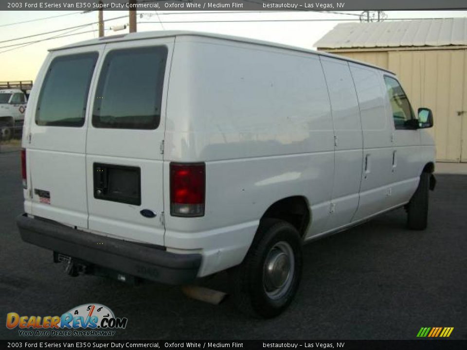 2003 Ford E Series Van E350 Super Duty Commercial Oxford White / Medium Flint Photo #6