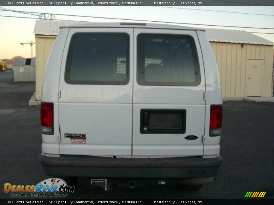 2003 Ford E Series Van E350 Super Duty Commercial Oxford White / Medium Flint Photo #7