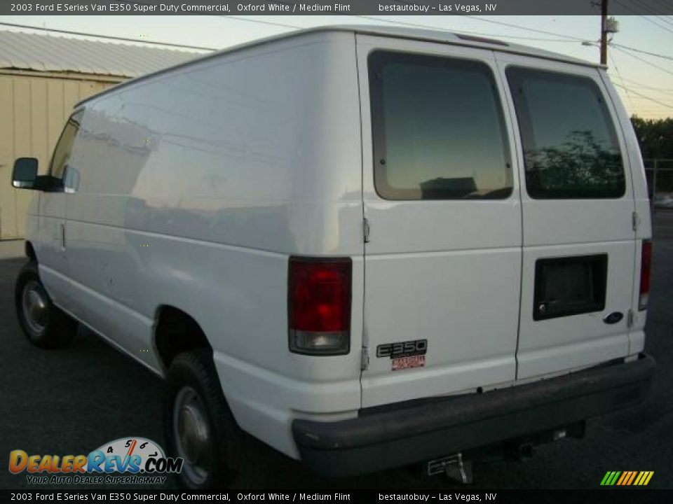 2003 Ford E Series Van E350 Super Duty Commercial Oxford White / Medium Flint Photo #8