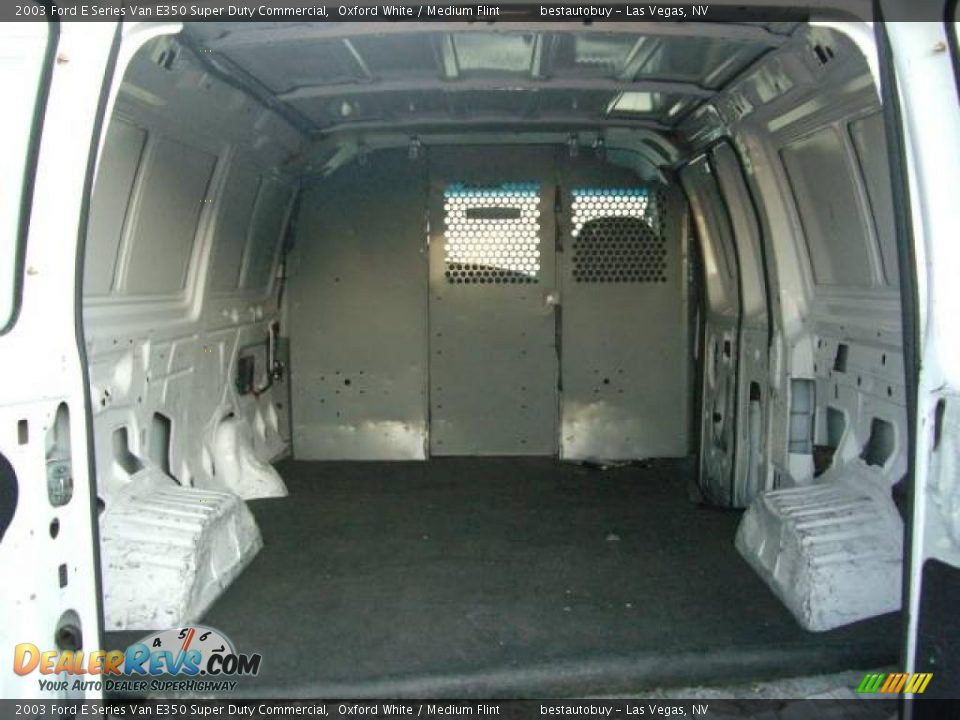 2003 Ford E Series Van E350 Super Duty Commercial Oxford White / Medium Flint Photo #11