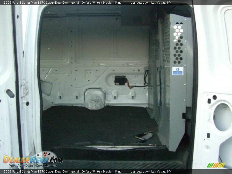 2003 Ford E Series Van E350 Super Duty Commercial Oxford White / Medium Flint Photo #16