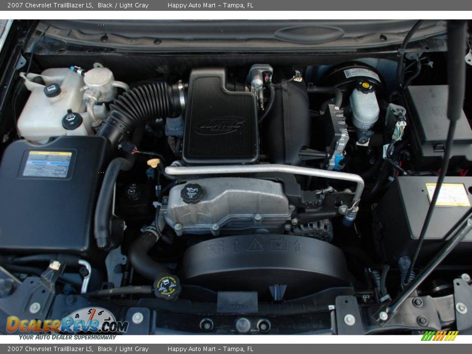 2007 Chevrolet TrailBlazer LS Black / Light Gray Photo #26