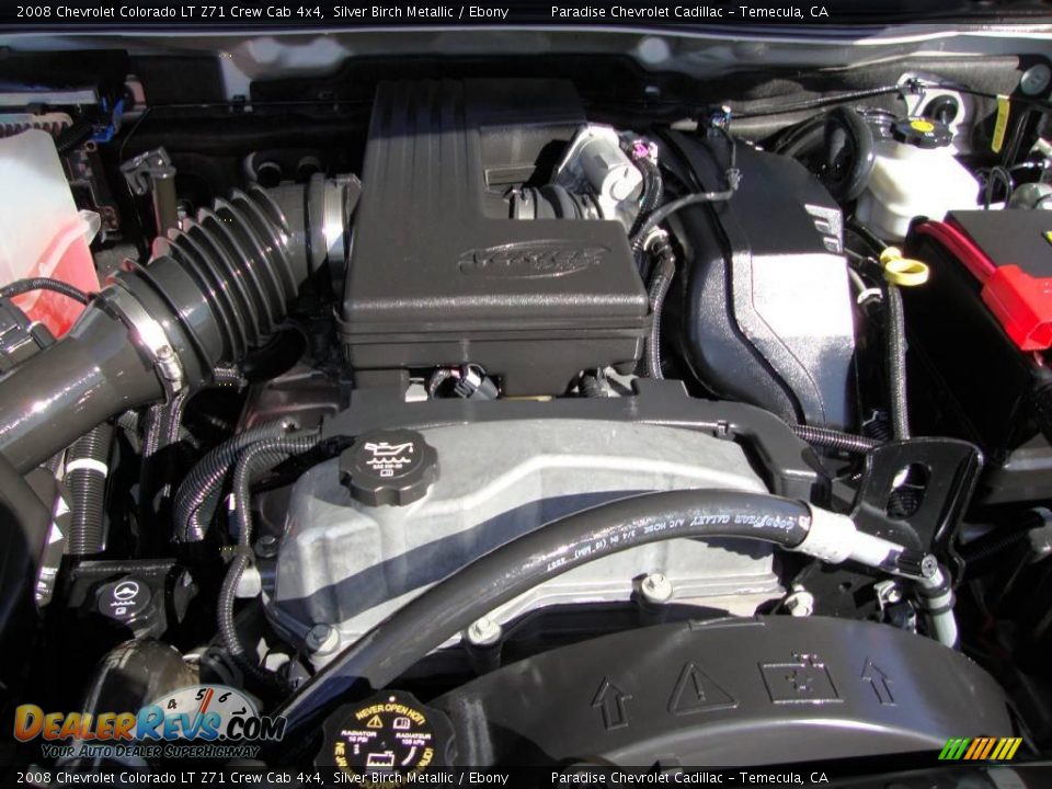 2008 Chevrolet Colorado LT Z71 Crew Cab 4x4 Silver Birch Metallic / Ebony Photo #6
