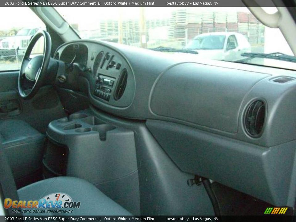 2003 Ford E Series Van E350 Super Duty Commercial Oxford White / Medium Flint Photo #21