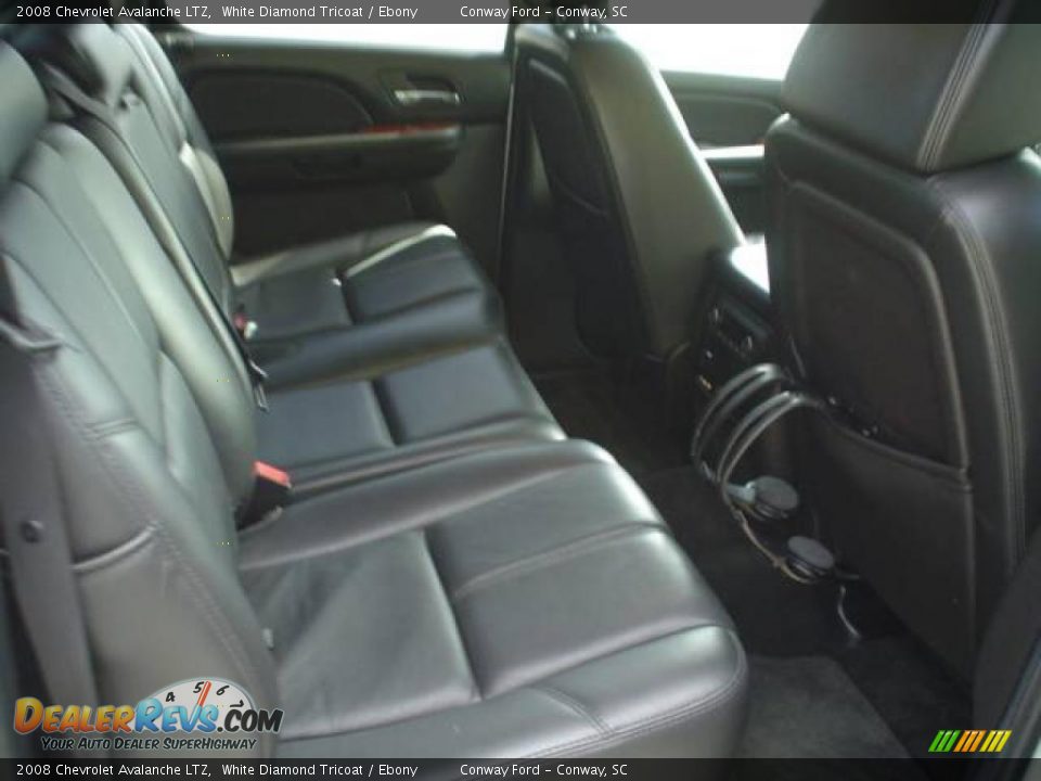 2008 Chevrolet Avalanche LTZ White Diamond Tricoat / Ebony Photo #19