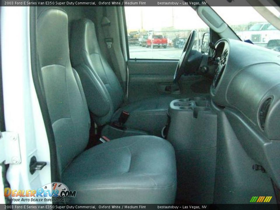 2003 Ford E Series Van E350 Super Duty Commercial Oxford White / Medium Flint Photo #22
