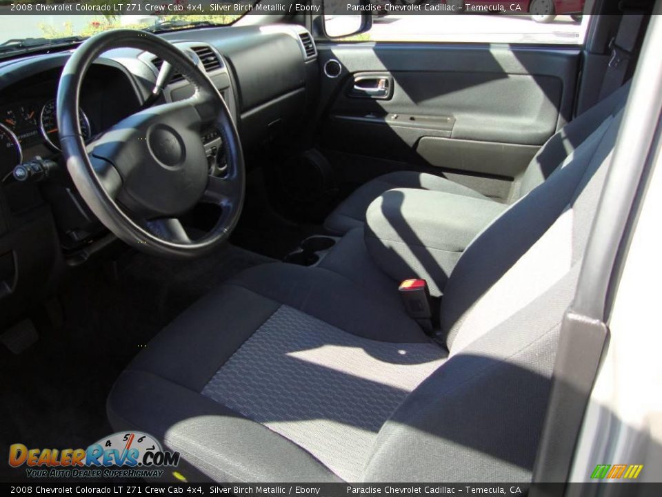2008 Chevrolet Colorado LT Z71 Crew Cab 4x4 Silver Birch Metallic / Ebony Photo #9